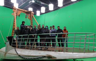 On-set production still for content development & production